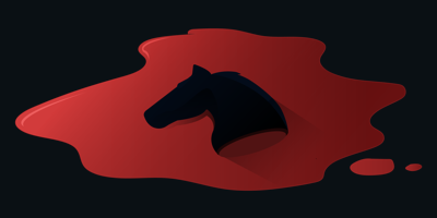 bloody horse illustration